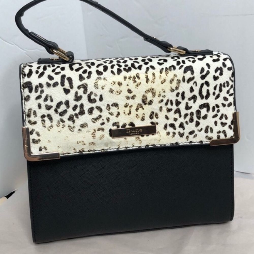 Dune London black and gold cross body bag